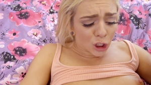 Bratty Sis: Shaved Tiffany Watson girl orgasm porn