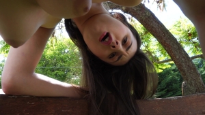 Nubiles.net: Beautiful Lina Lux pussy fucking outdoors