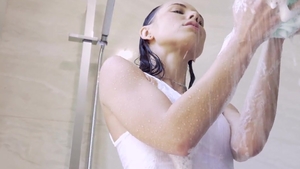 LUBED - Aidra Fox receiving facial in shower